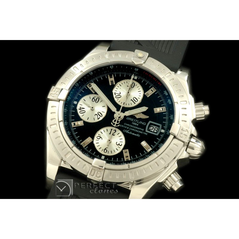 BLEV00102R Chronomat Evo SS/RU Black Sticks A-77528800