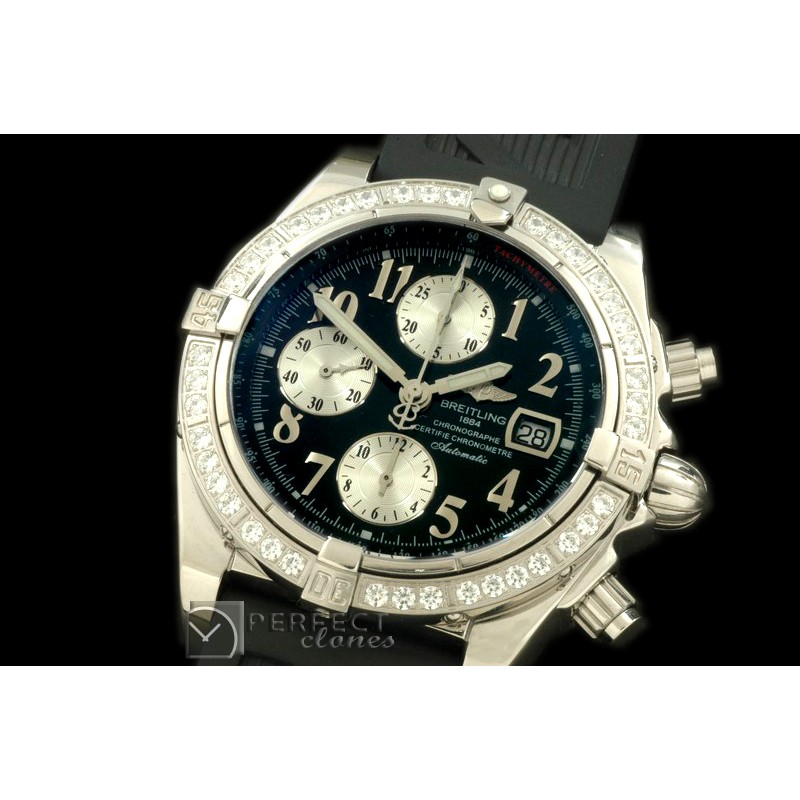BLEVB10012R Chronomat Evo SS/RU Black Num A-77528800