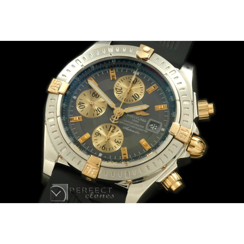 BLEV00204R Chronomat Evo SS/YG/RU Grey Sticks A-77528800