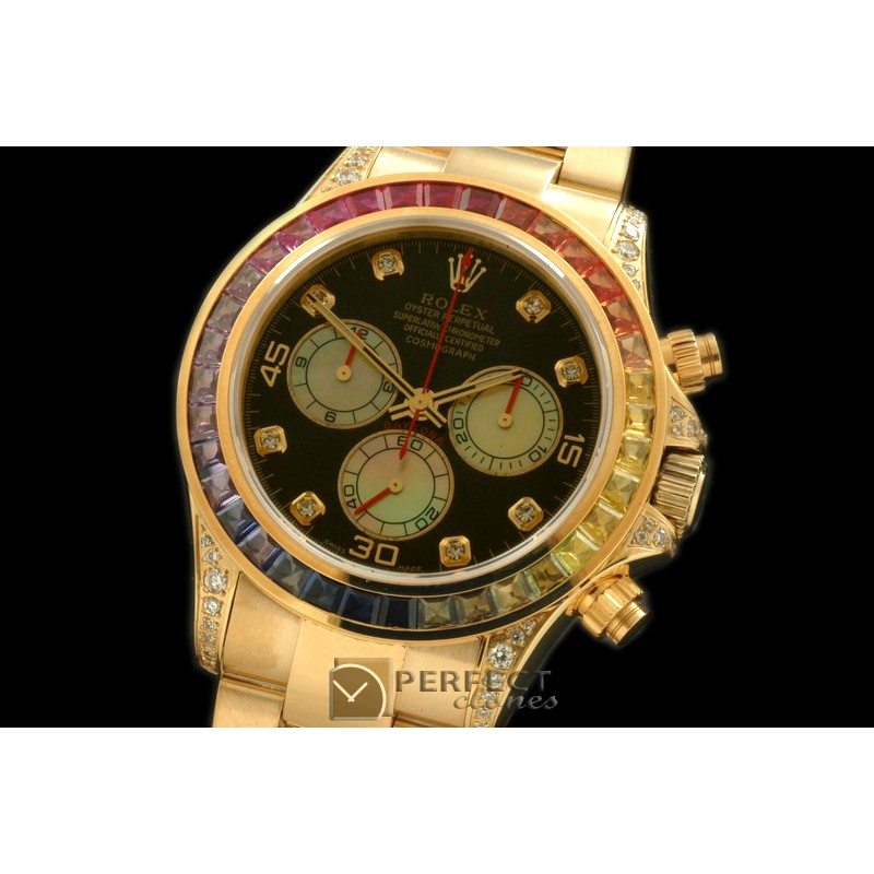 RLDFB01001 YG/YG/Colour Diam Bez Black Diam A-775Secs@6.0288