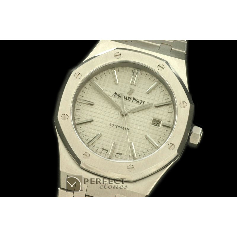 AP15400-101 Royal Oak 15400 SS/SS White Swiss 2824