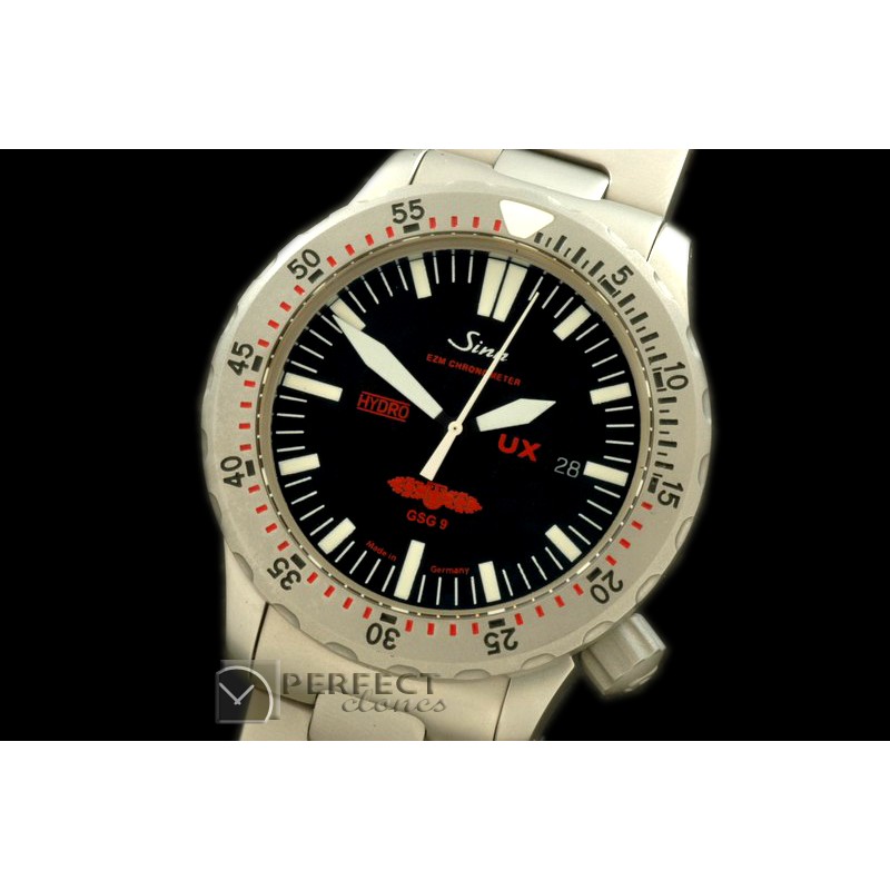SI01131S UX Hydro GSG9 Automatic SS/SS Blk Asian 2813 Free Shipp