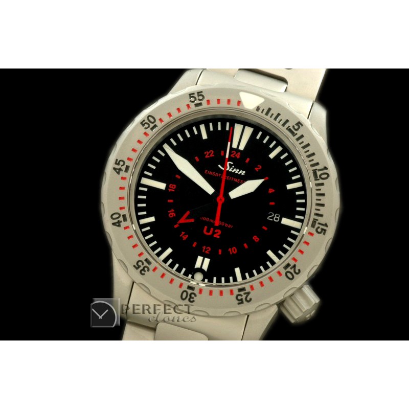 SI01111S U2 GMT SS/SS Black Asian 2813 Ind Adj