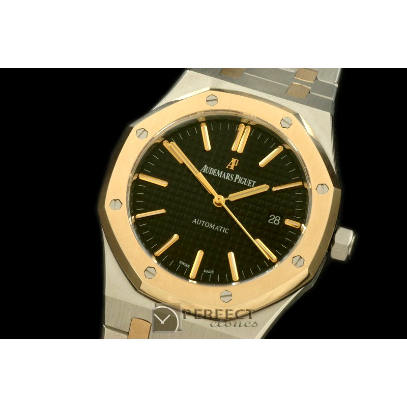 AP15400-112 Royal Oak 1540SS/YG Black Swiss 2824