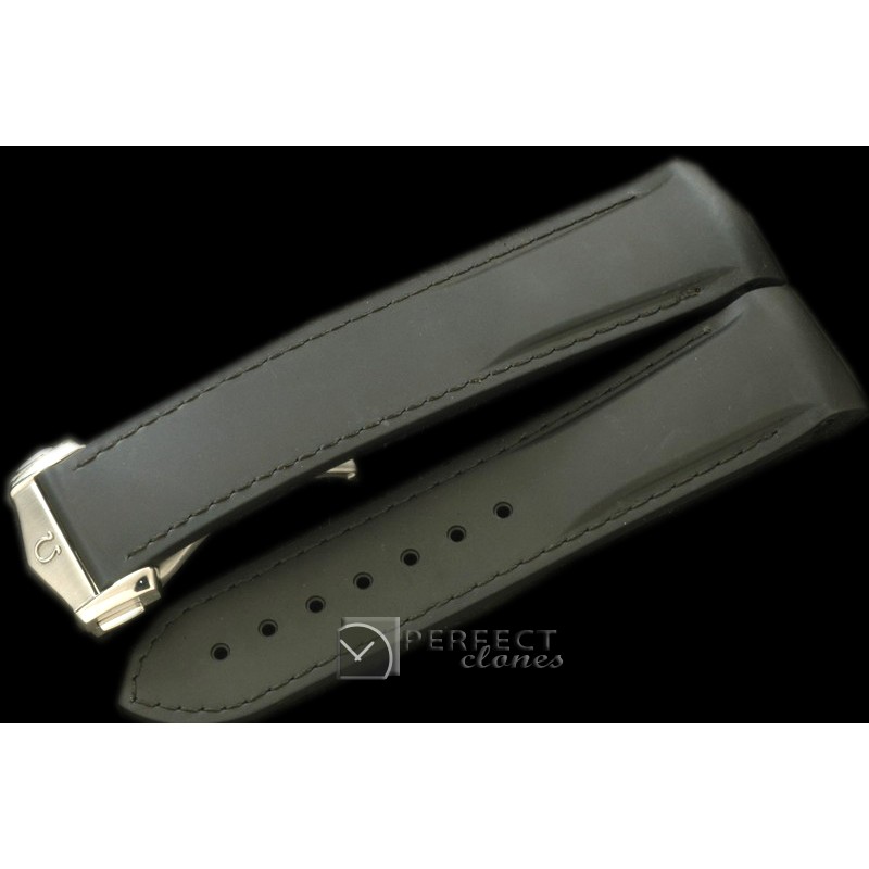 OMRU00101 Rubber Strap For 45mm Ceramic Planet Ocean - Black