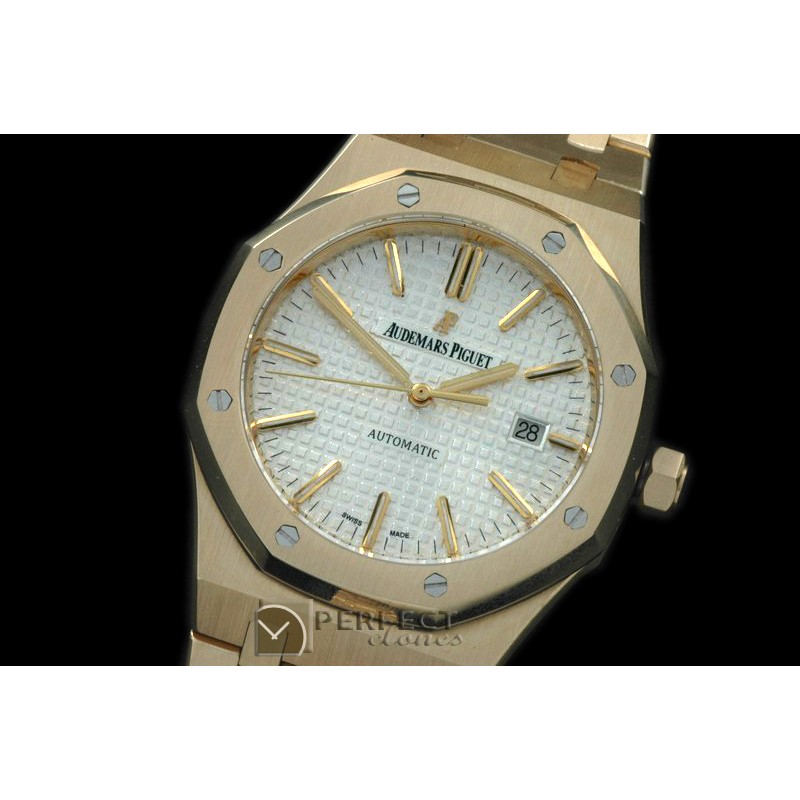 AP15400-131 Royal Oak 1540YG/YG White Swiss 2824