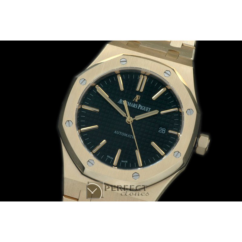 AP15400-132 Royal Oak 1540YG/YG Black Swiss 2824