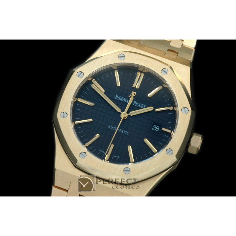 AP15400-133 Royal Oak 1540YG/YG Blue Swiss 2824