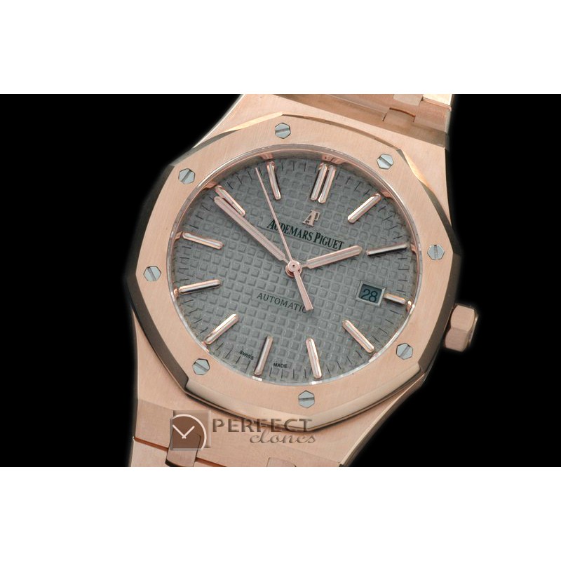 AP15400-144 Royal Oak 1540RG/RG Grey Swiss 2824