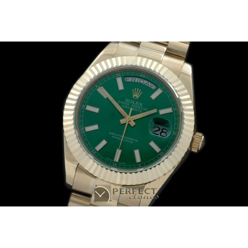 R41DDF00057 President/Fluted YG Green Sticks Asian Clone 2836