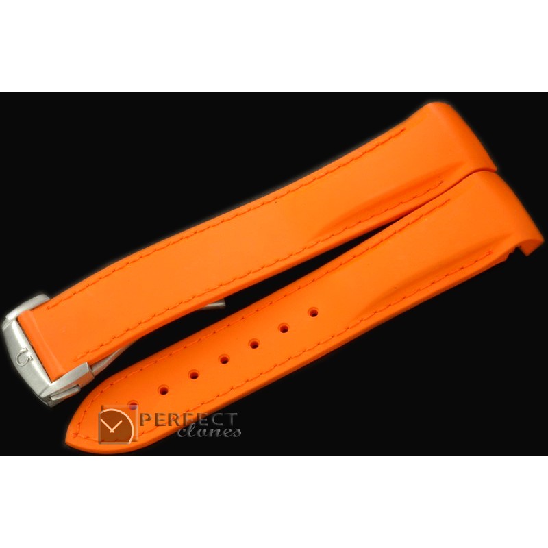 OMRU00108 Rubber Strap For 42mm Ceramic Planet Ocean - Orange