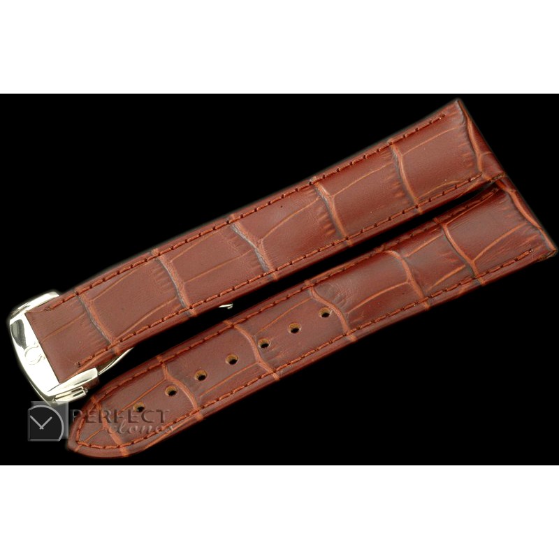 OMLE00102 Brown Calf/Croc Pressed Design c/w SS Insignia Depl