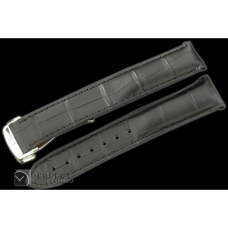 OMLE00101 Black Calf/Croc Pressed Design c/w SS Insignia Depl