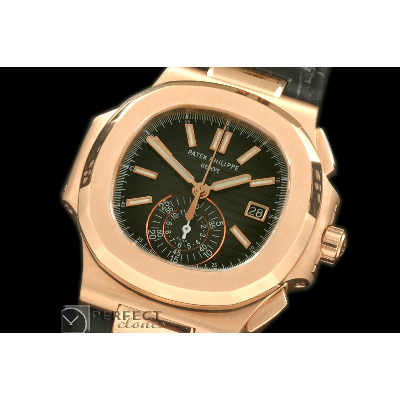 0 0 PP00094L 5980 Nautilis Chrono RG/LE Black A-7750