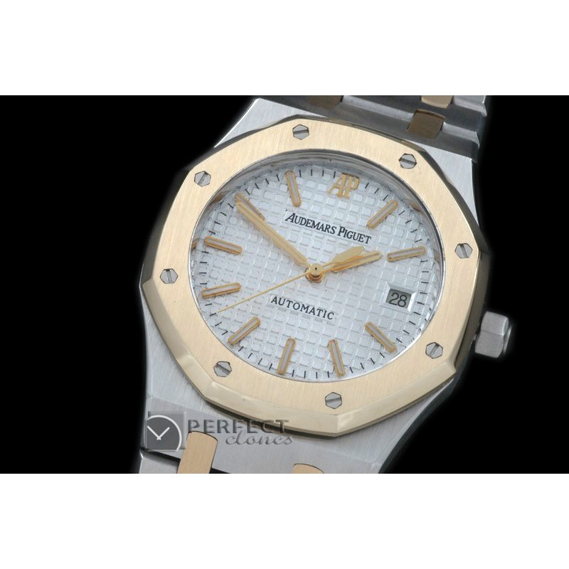 AP00043 Royal Oak Jumbo Auto SS/YG TT White A-2824-2