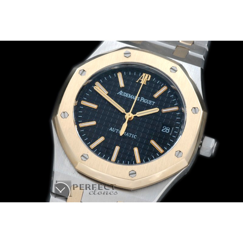 AP00044 Royal Oak Jumbo Auto SS/YG TT Black A-2824-2