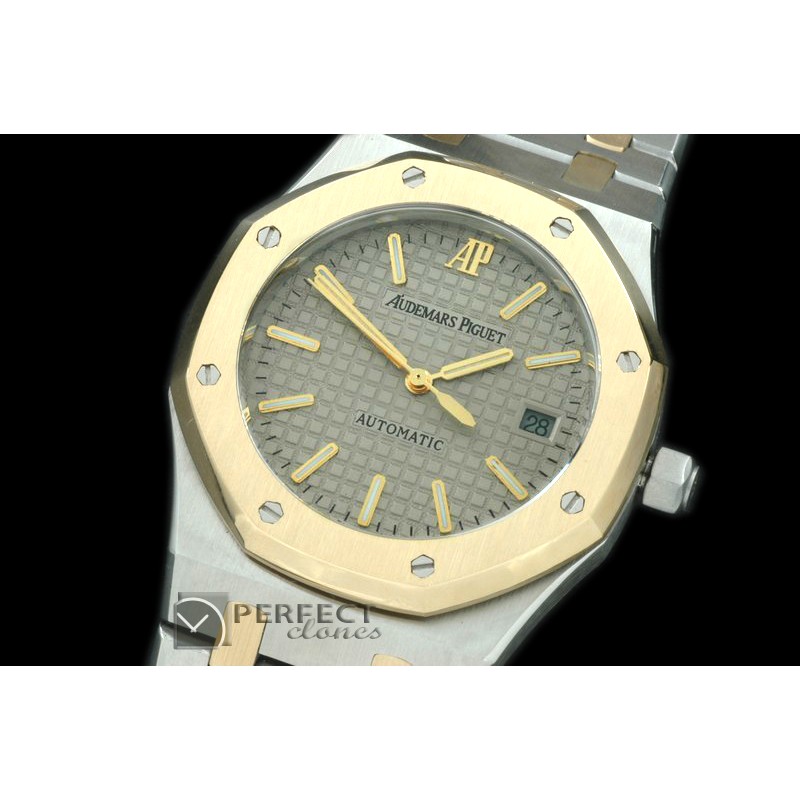 AP00045 Royal Oak Jumbo Auto SS/YG TT Grey A-2824-2