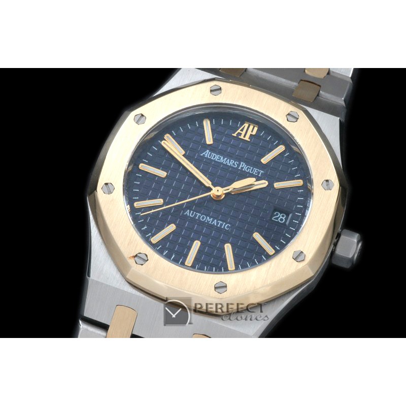 AP00046 Royal Oak Jumbo Auto SS/YG TT Blue A-2824-2