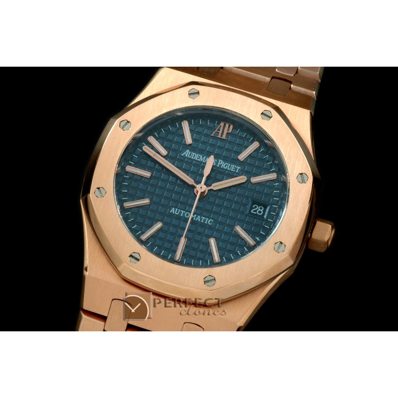 AP00058 Royal Oak Jumbo Auto RG/RG Blue A-2824-2
