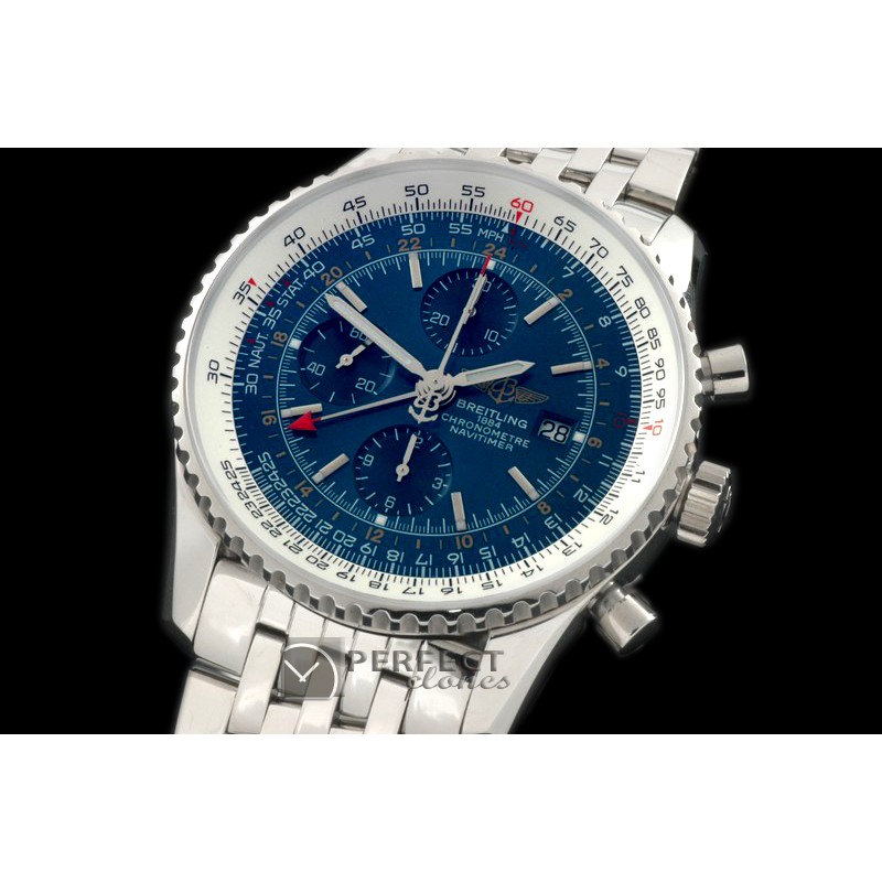 BLNVW00103 Navitimer World SS/SS Blue A-7