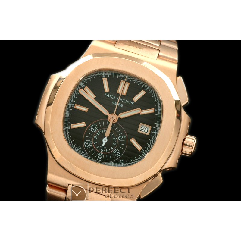0 0 PP00094 5980 Nautilis Chrono RG/RG Black A-7750