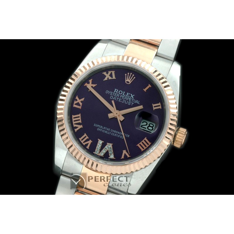 RDJMTR00501 SS/RG Oyster Purple Roman/Diam 2836