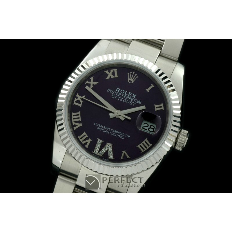 RDJMS00501 SS/SS Oyster Purple Roman/Diam 2836