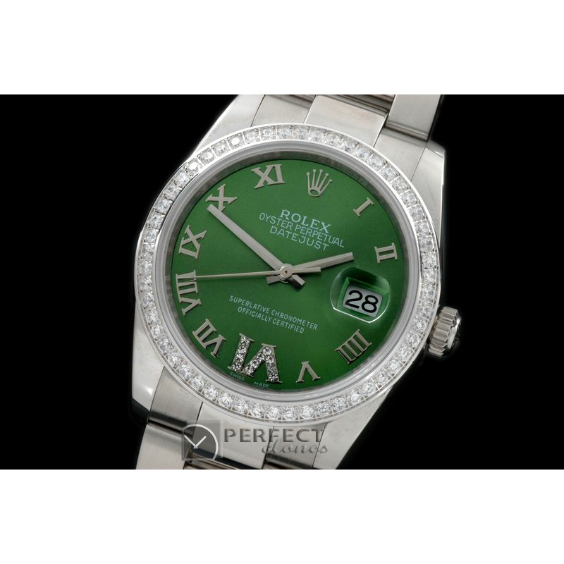 RDJMS00502D1 SS/SS Oyster Green Roman/Diam 2836