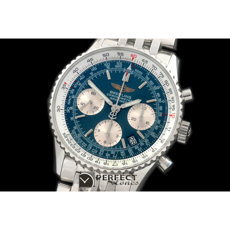 BLNV00703 Navitimer SS/SS Blue Sticks 775
