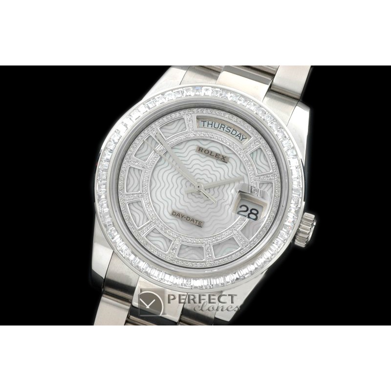RLDDS00801 2014 Steel/Oyster White Wavy Grid Asian Clone 2836