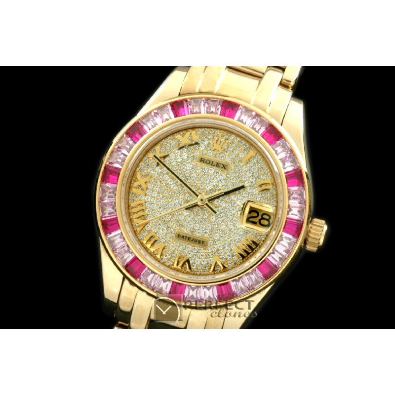 RLMPMF08001 Diam/Ruby Bez YG Diamond/Roman Asian Eta 2824