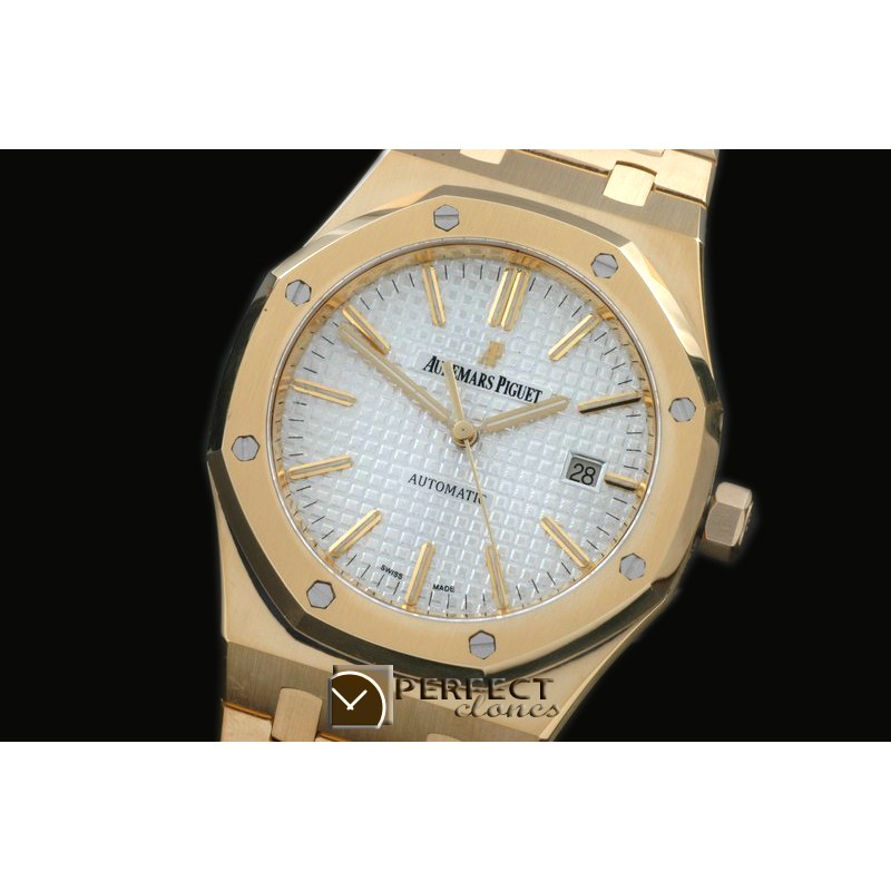 AP15400-211 Royal Oak 1540YG/YG White Jap M 9015