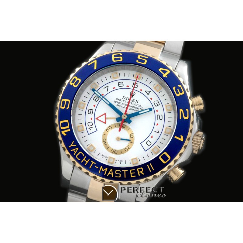 RYM2-1011 Yacthmaster II (44mm) SS/YG White Asia 7750