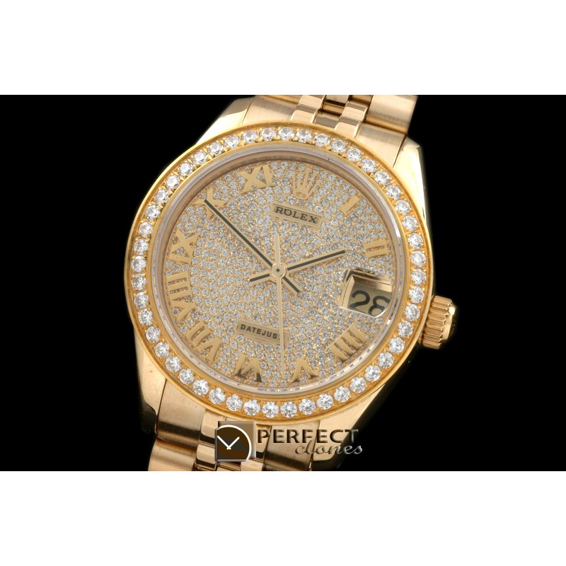 RDJmF50001 YG Jubilee Diam Roman Asian 2836