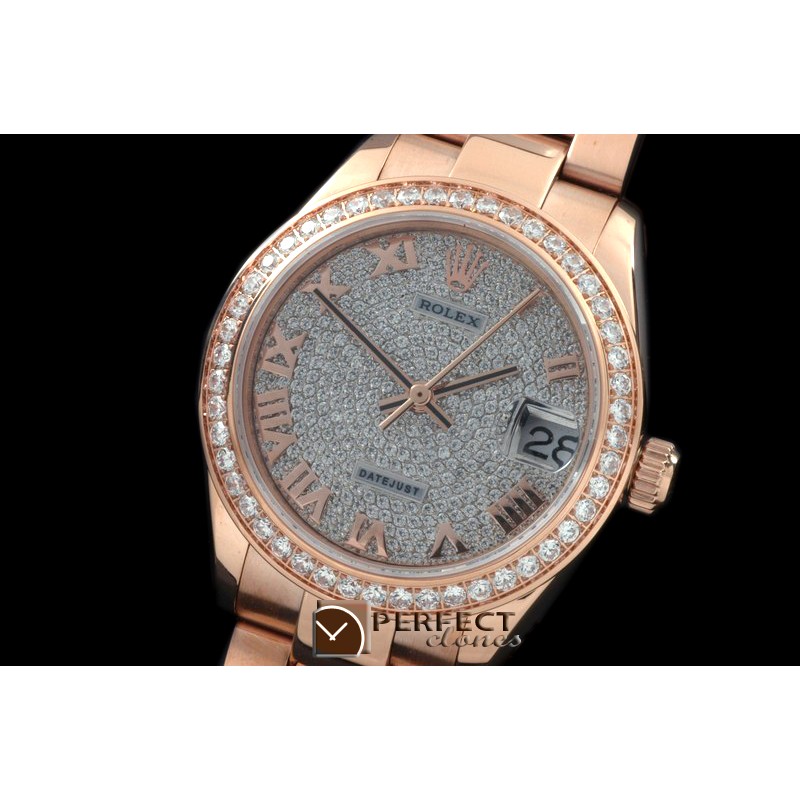 RDJmR50003 RG Oyster Diam Roman Asian 2836
