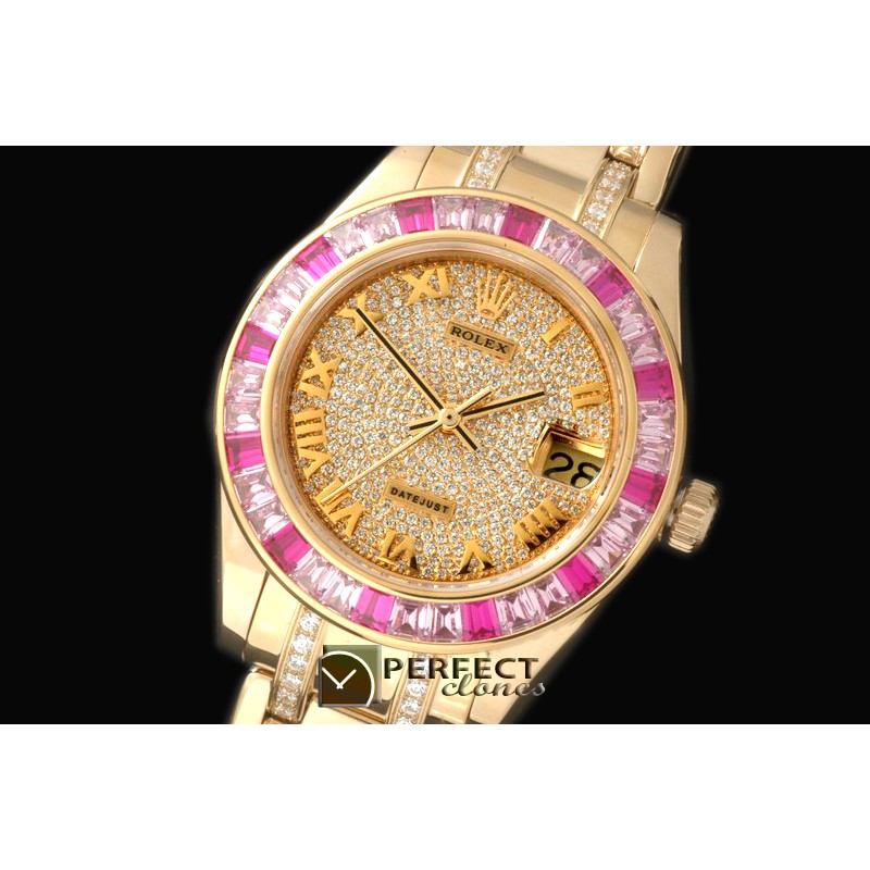 RLMPMF08101D Diam/Ruby Bez YG Diamond/Roman Asian 2813