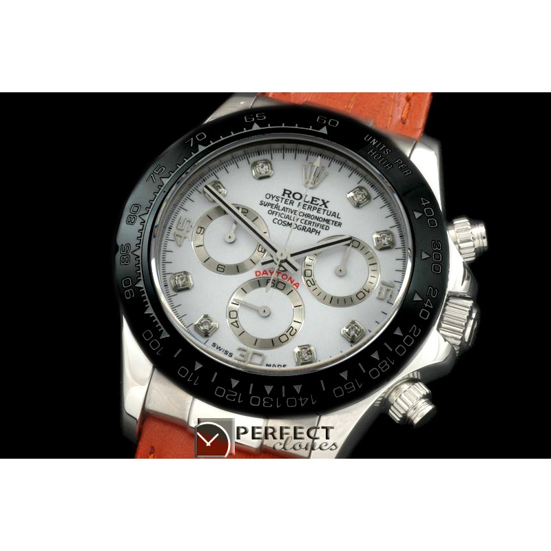 RLDS00231L Daytona 116519 SS/CER/LE White Diam A-775Sec@6
