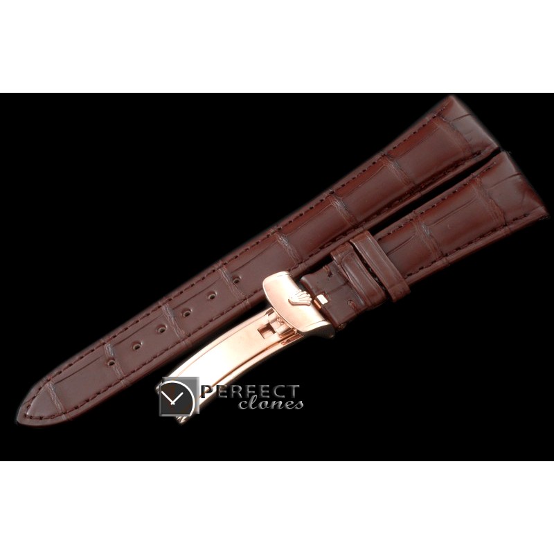 RLACC00106 Brown Croc Strap RG 20/16 / New Insignia Buckle