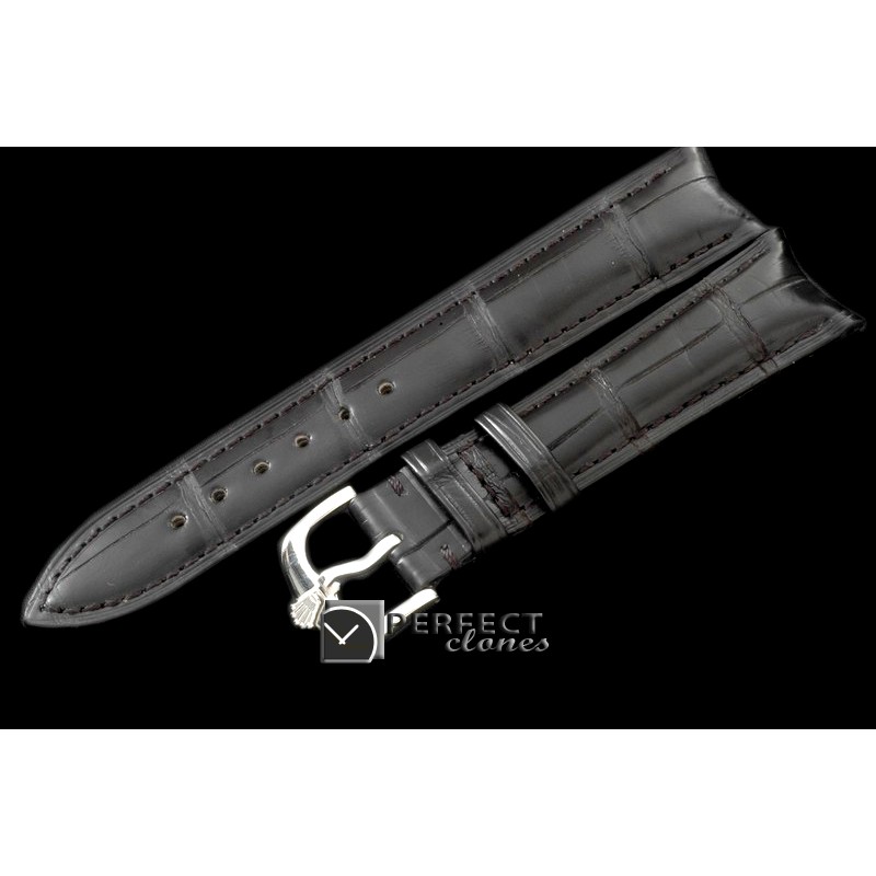 RLACC00091 Black Croc Strap SS 20/16 / New Insignia Buckle