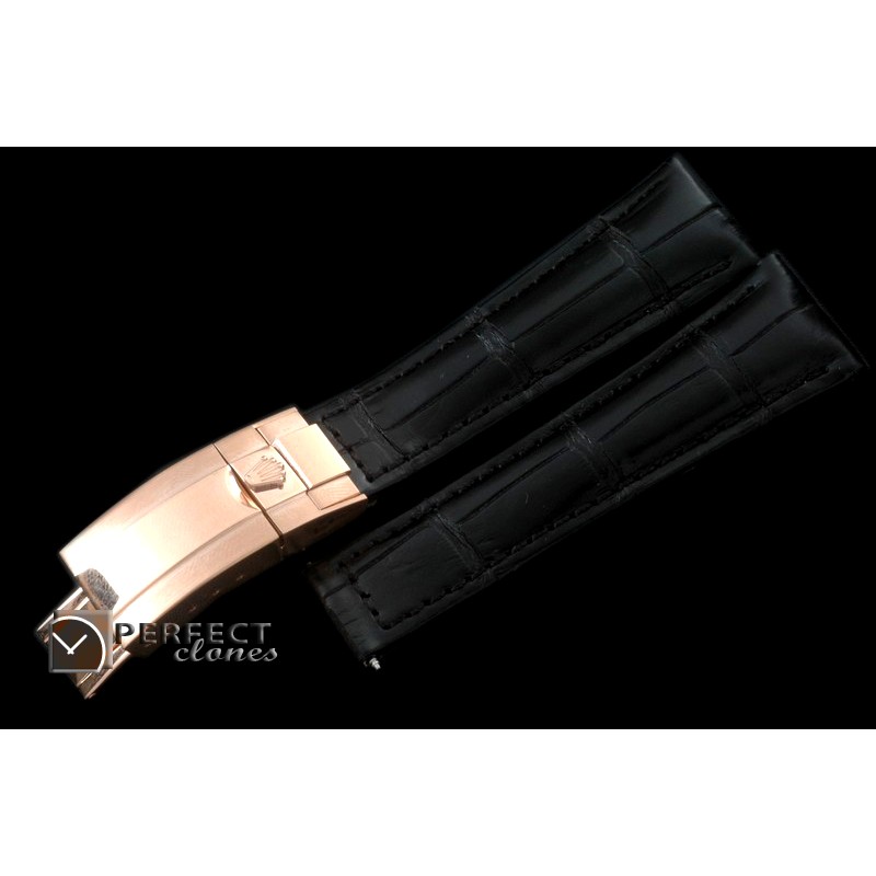 RLACC00115 Black Croc Strap RG 20/16 / New Insignia Deployant