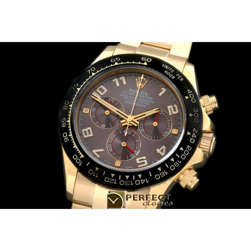 RLDF01084 Daytona 116528 YG/YG Grey Num A-775Sec@6 28800