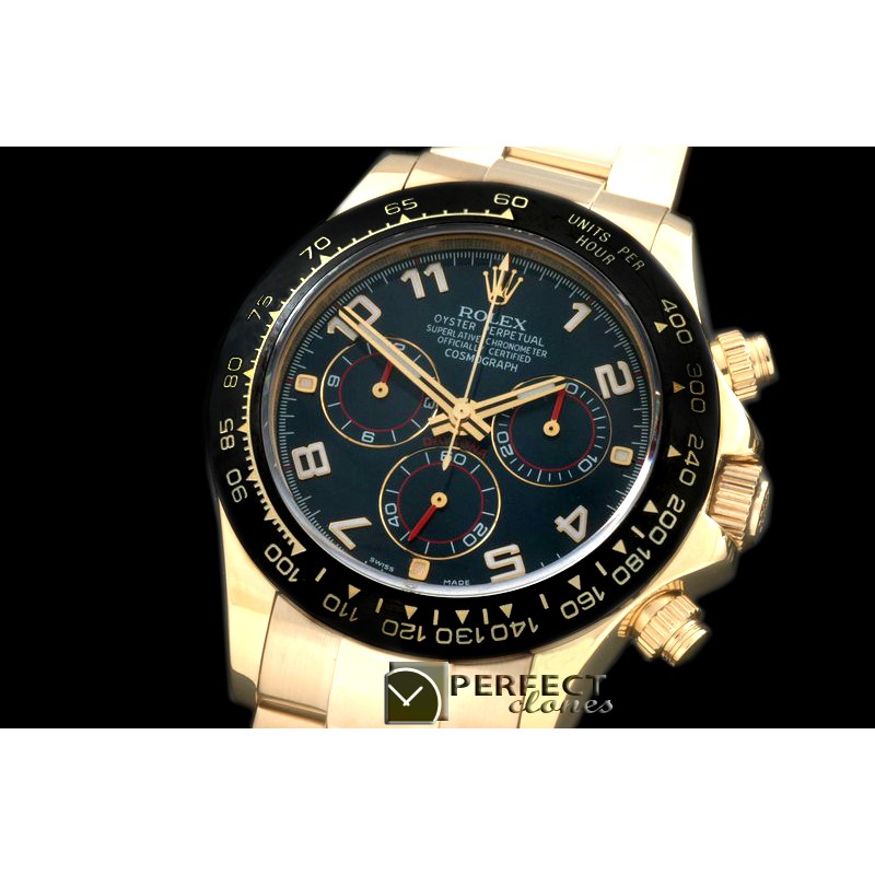 RLDF01085 Daytona 116528 YG/YG Blue Num A-775Sec@6 28800