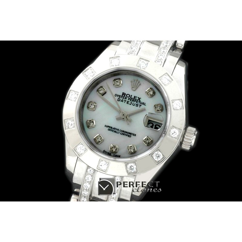 RLMPLS08022D 12-Diam Bez SS MOP Wht/Diam S-2671