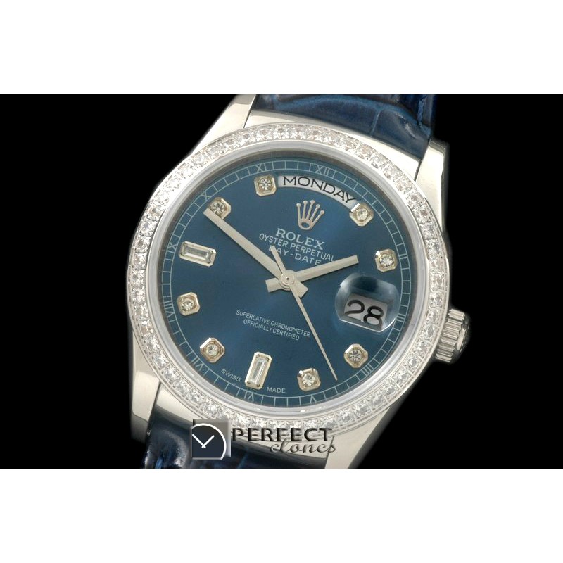 RLDDS60025LD DayDate Diam Bez Blue Diam SS/LE Asian Eta 2836
