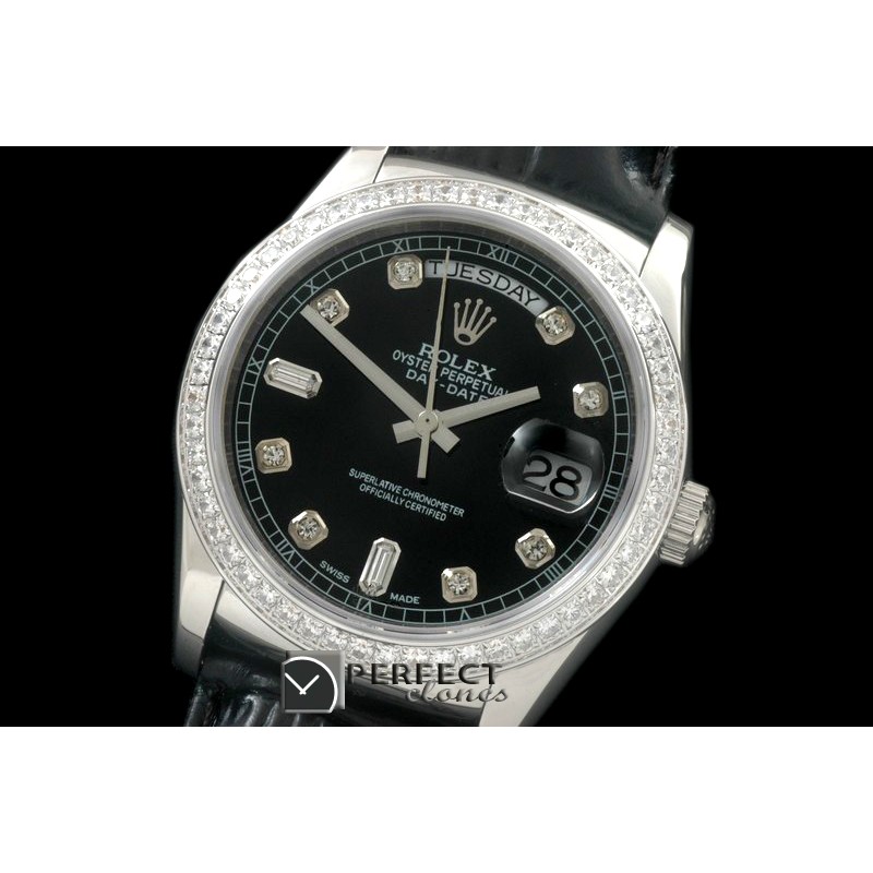 RLDDS60023LD DayDate Diam Bez Black Diam SS/LE Asian Eta 2836