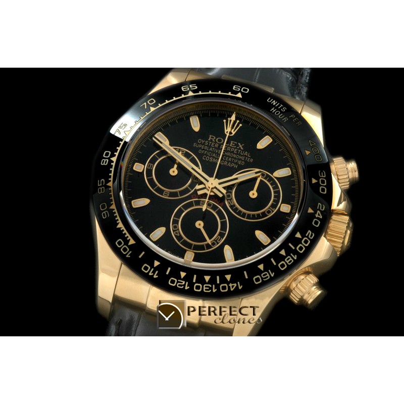 RLDF01065L Daytona 116528 YG/LE Black Stk A-775Sec@6 28800