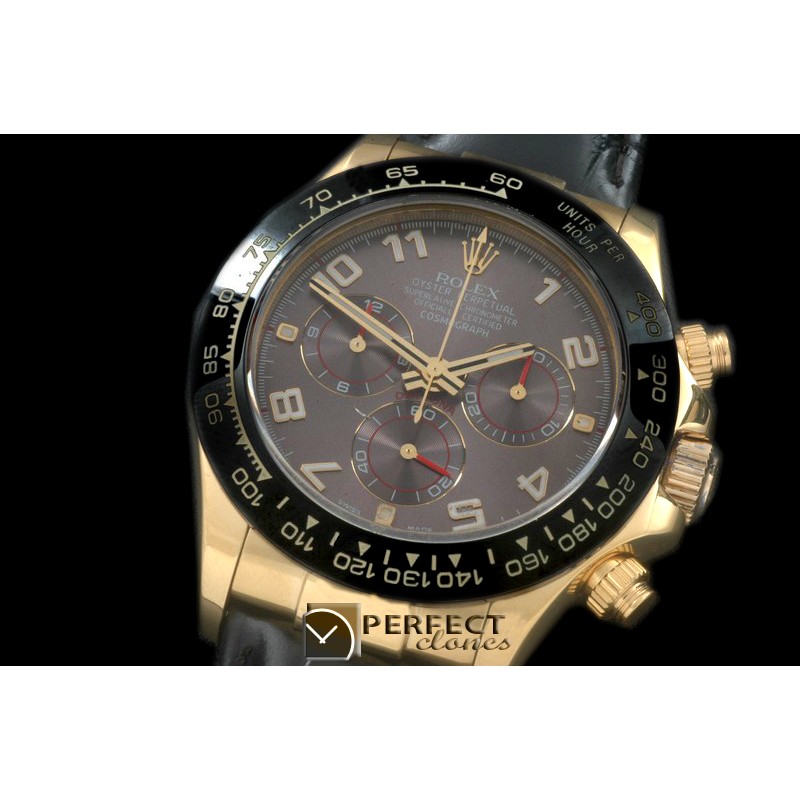 RLDF01084L Daytona 116528 YG/LE Grey Num A-775Sec@6 28800