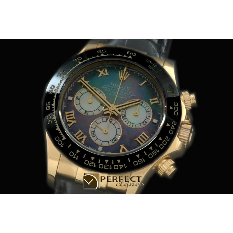 RLDF01094L Daytona 116528 YG/YG M-Green Roman A-775Sec@6 28800