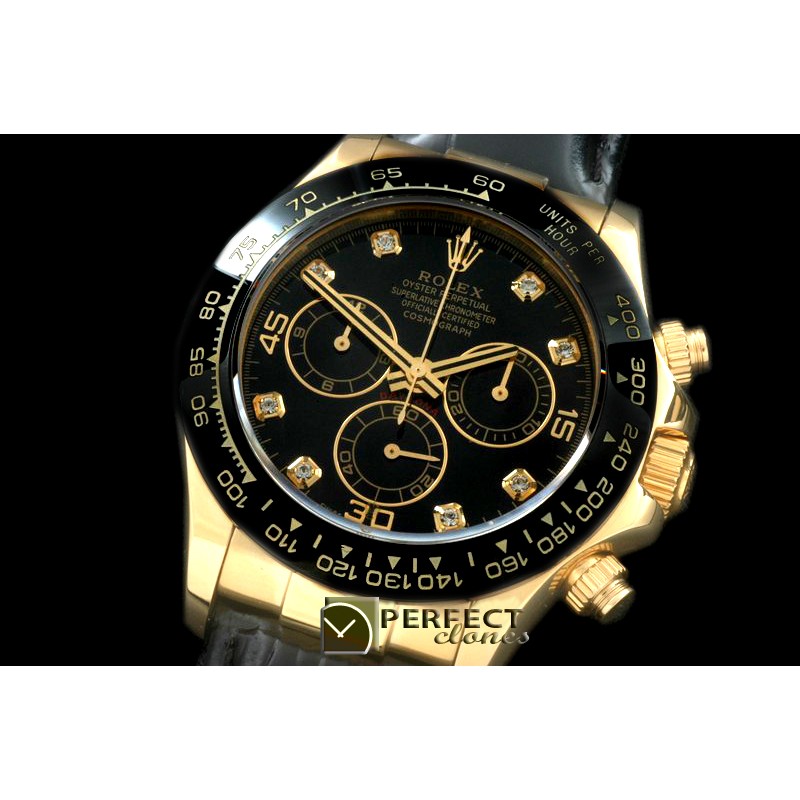 RLDF01072L Daytona 116528 YG/LE Black Diam A-775Sec@6 28800