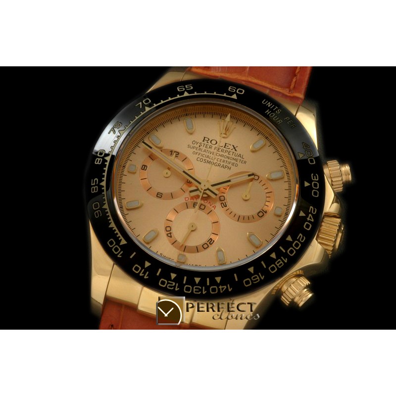 RLDF01064L Daytona 116528 YG/LE Gold Stk A-775Sec@6 28800